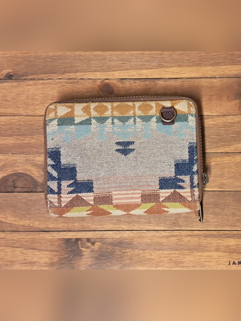 Pendleton Wool Geometric Zip Wallet - Picture 2 of 3